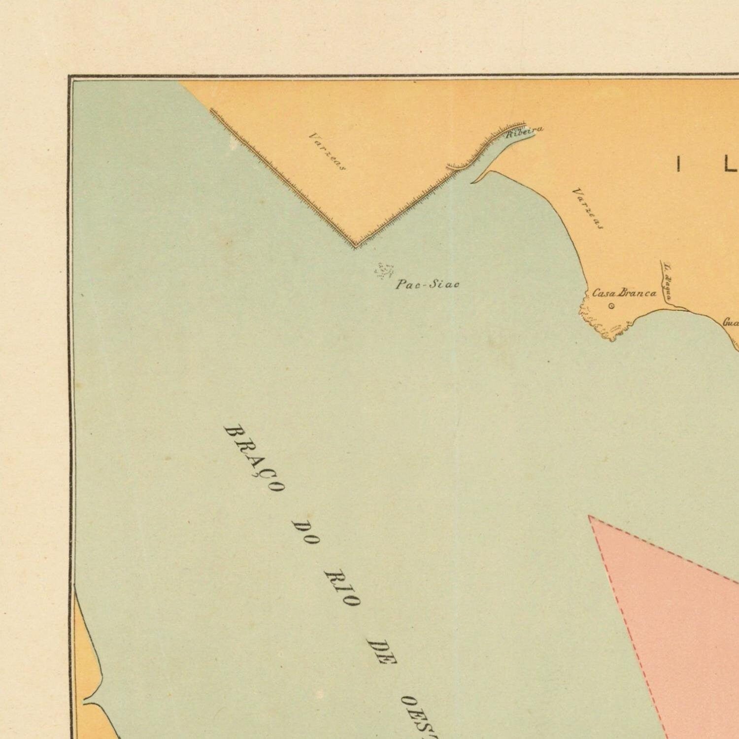 detail of the map from the top left corner