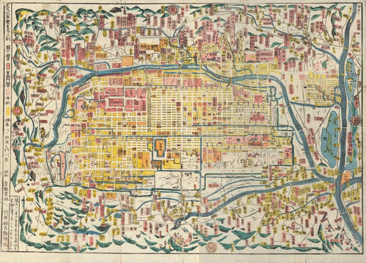 presentation of the map reproduction without a frame