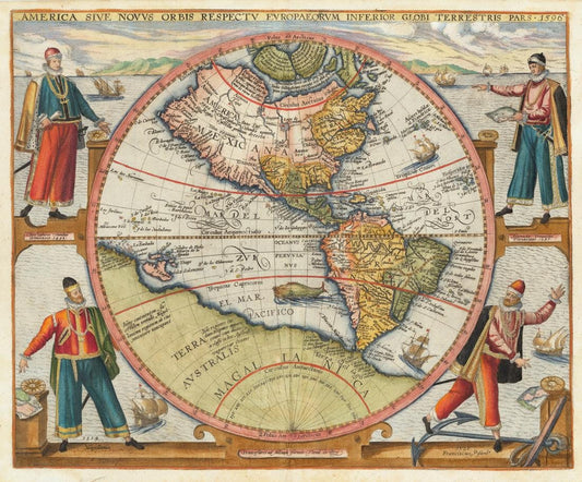 presentation of the map without a frame