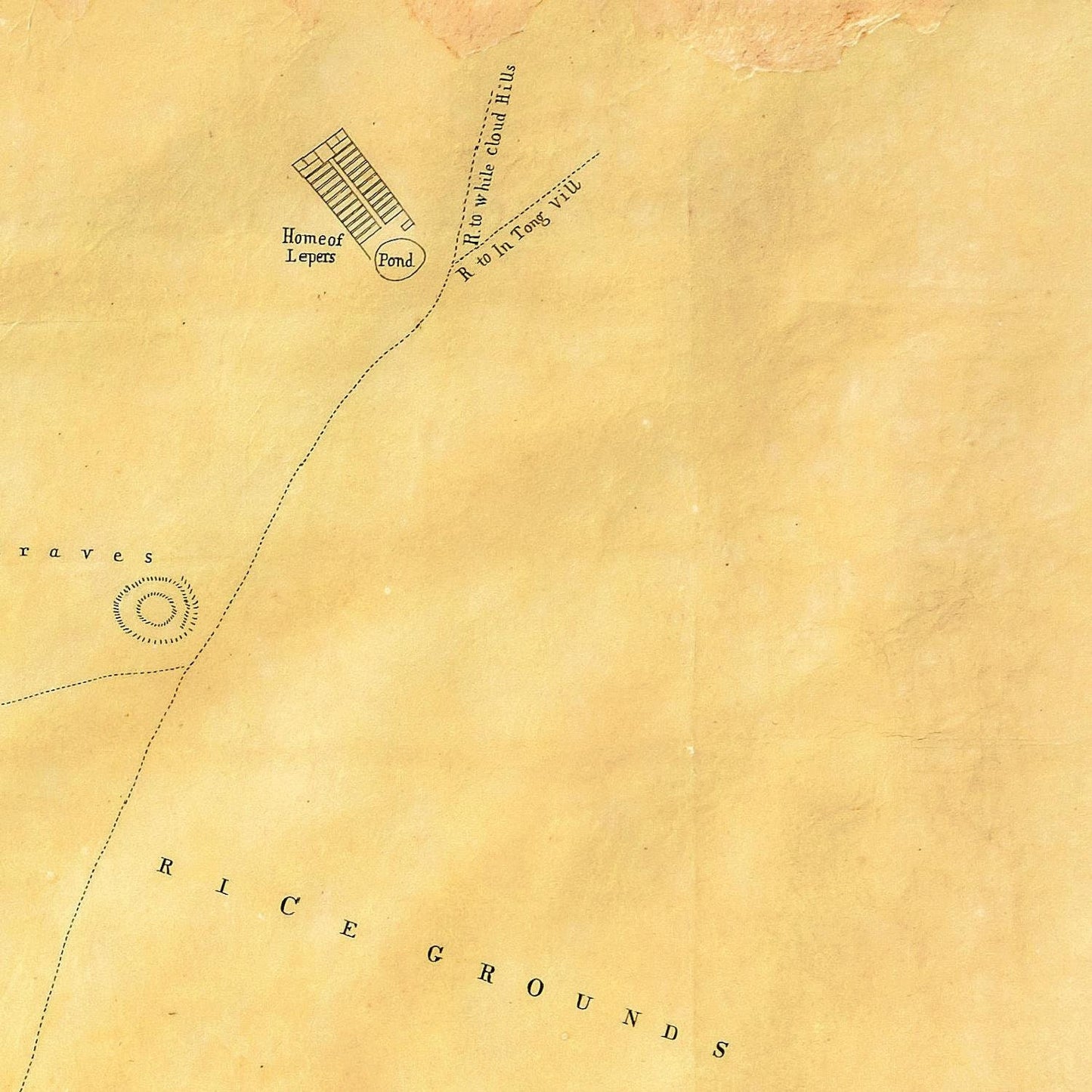 detail of the map from the top right corner