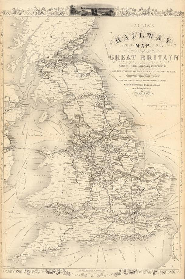 presentation of the map reproduction without a frame