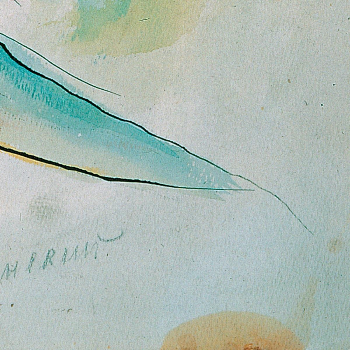 detail of the fine art reproduction from the bottom right corner