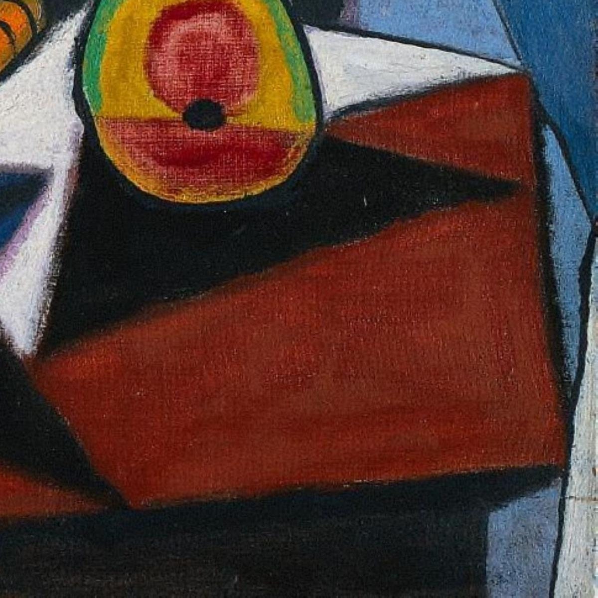 detail of the fine art reproduction from the bottom right corner