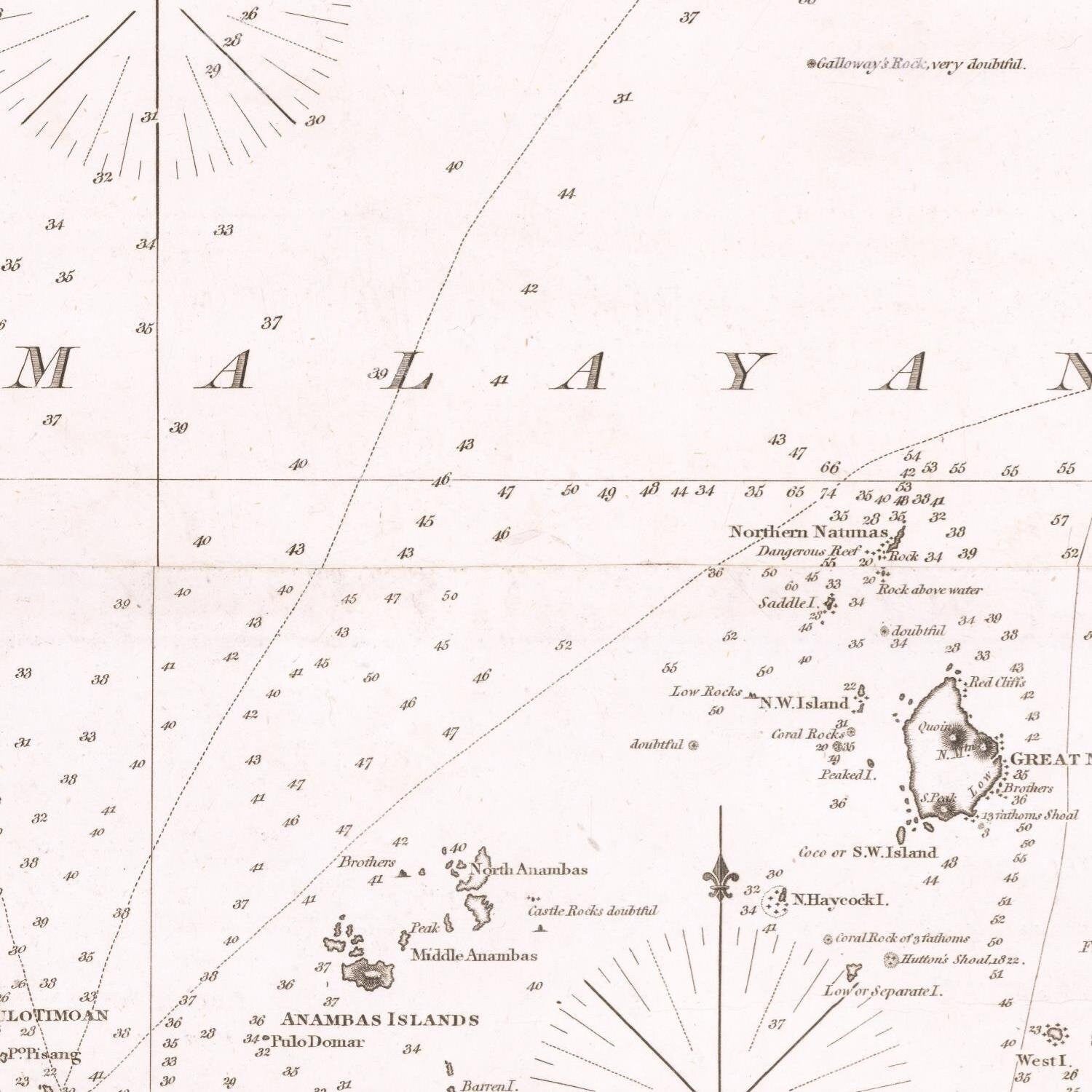 detail of the map from the centre 