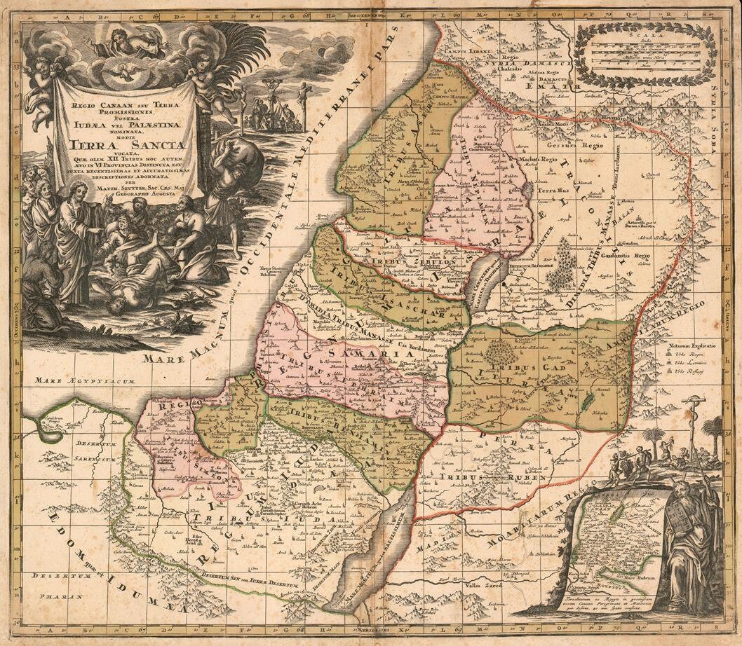 presentation of the map reproduction without a frame