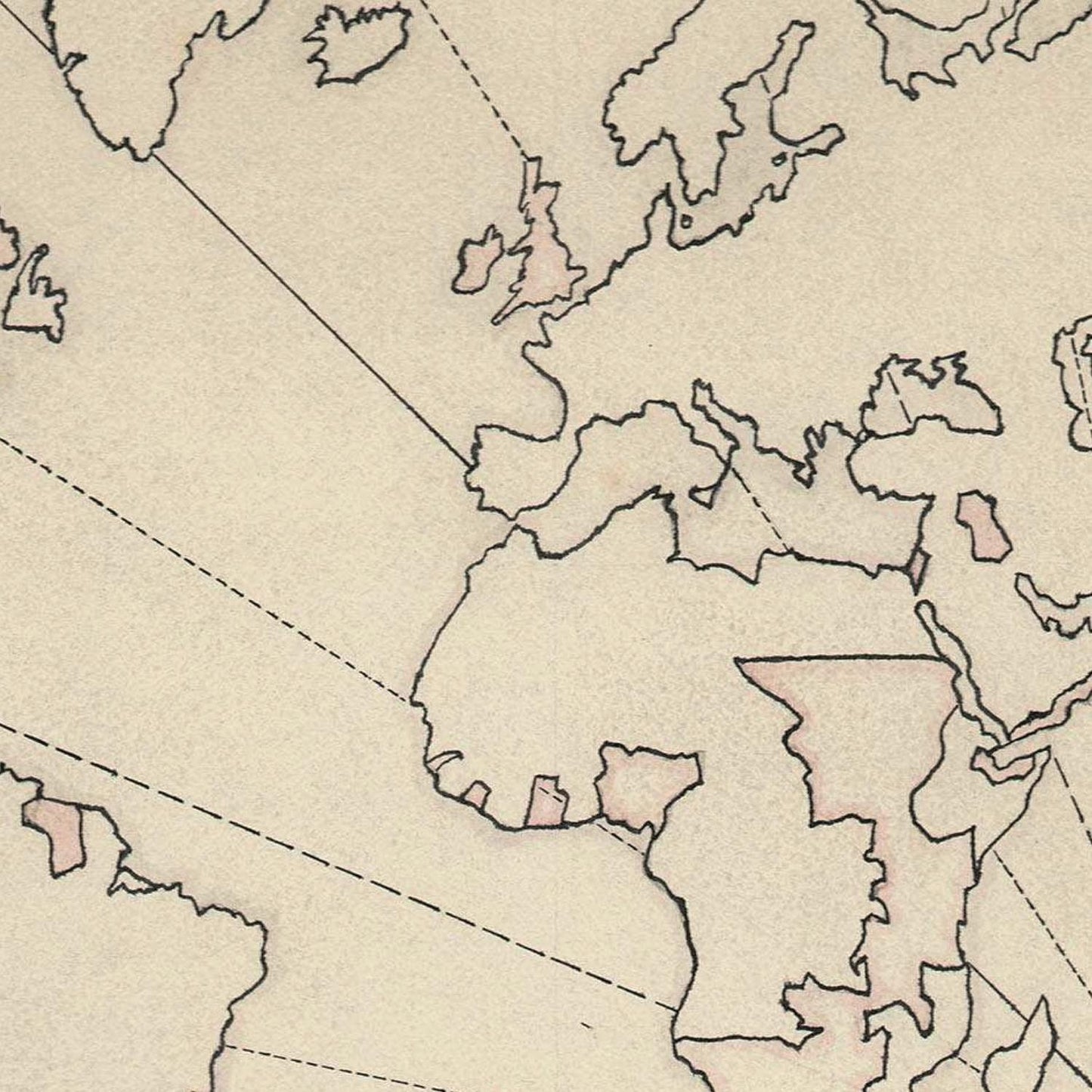 detail of the map from the centre 