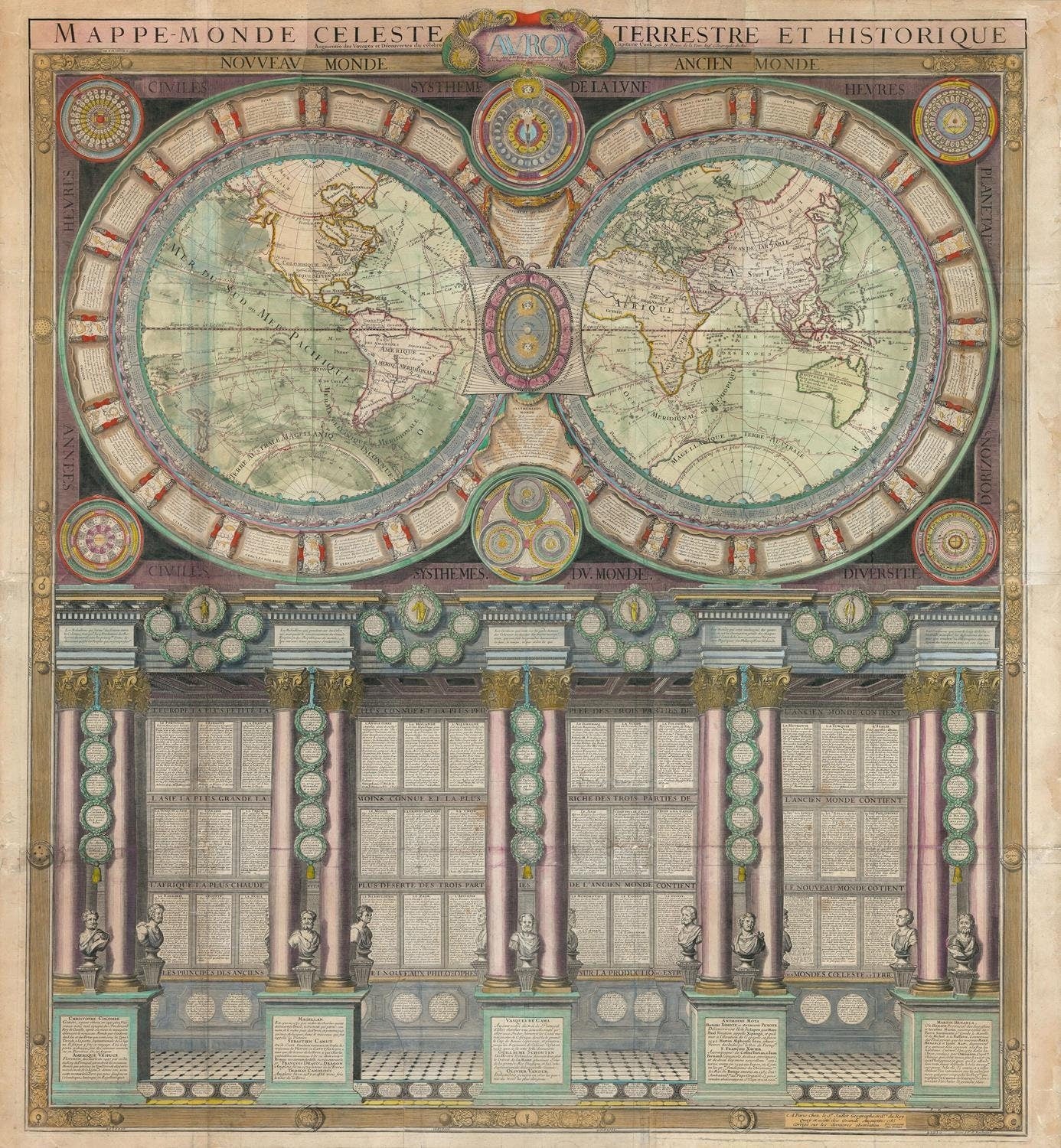 presentation of the map reproduction without a frame