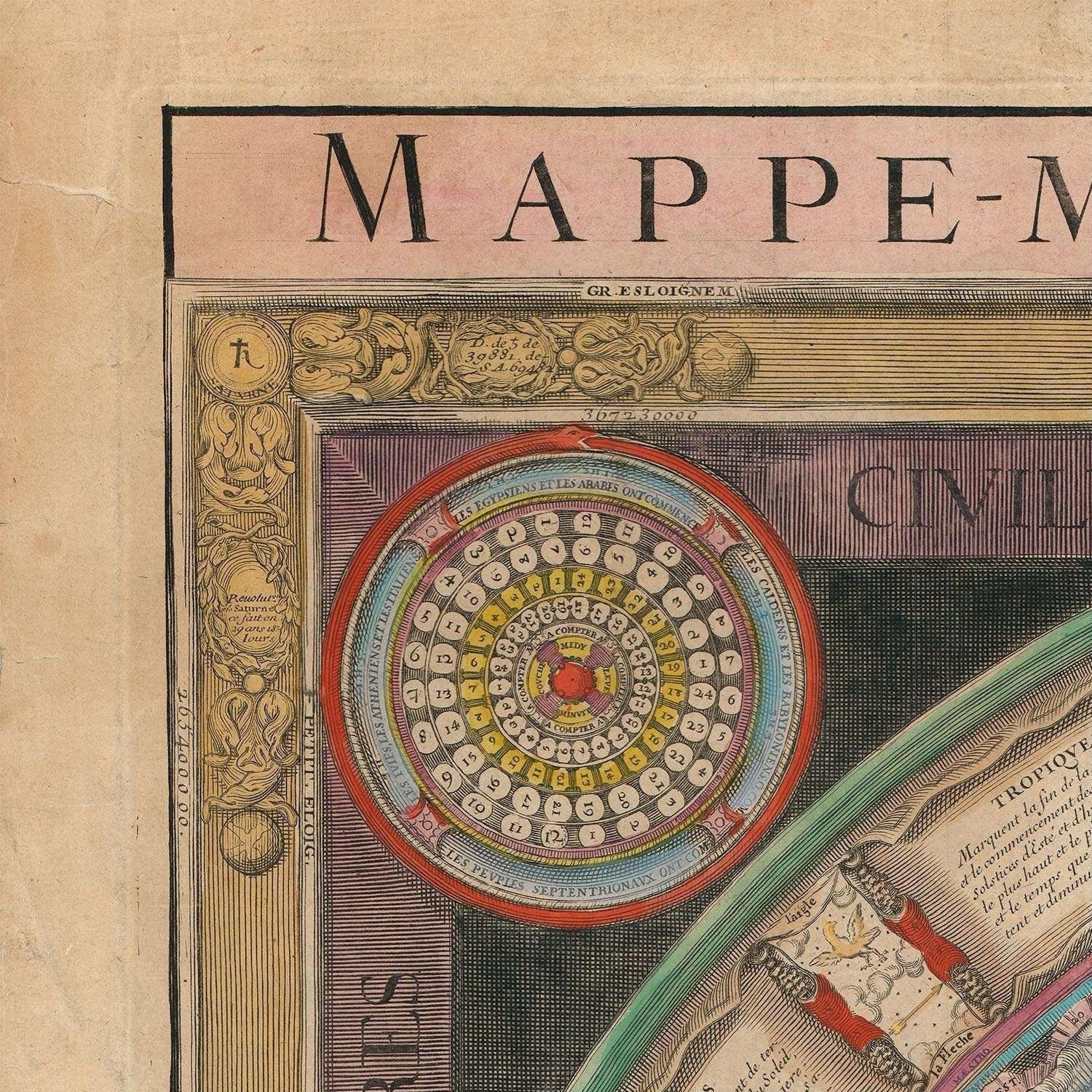 detail of the map from the top left corner