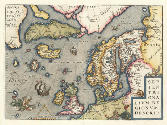presentation of the map reproduction without a frame