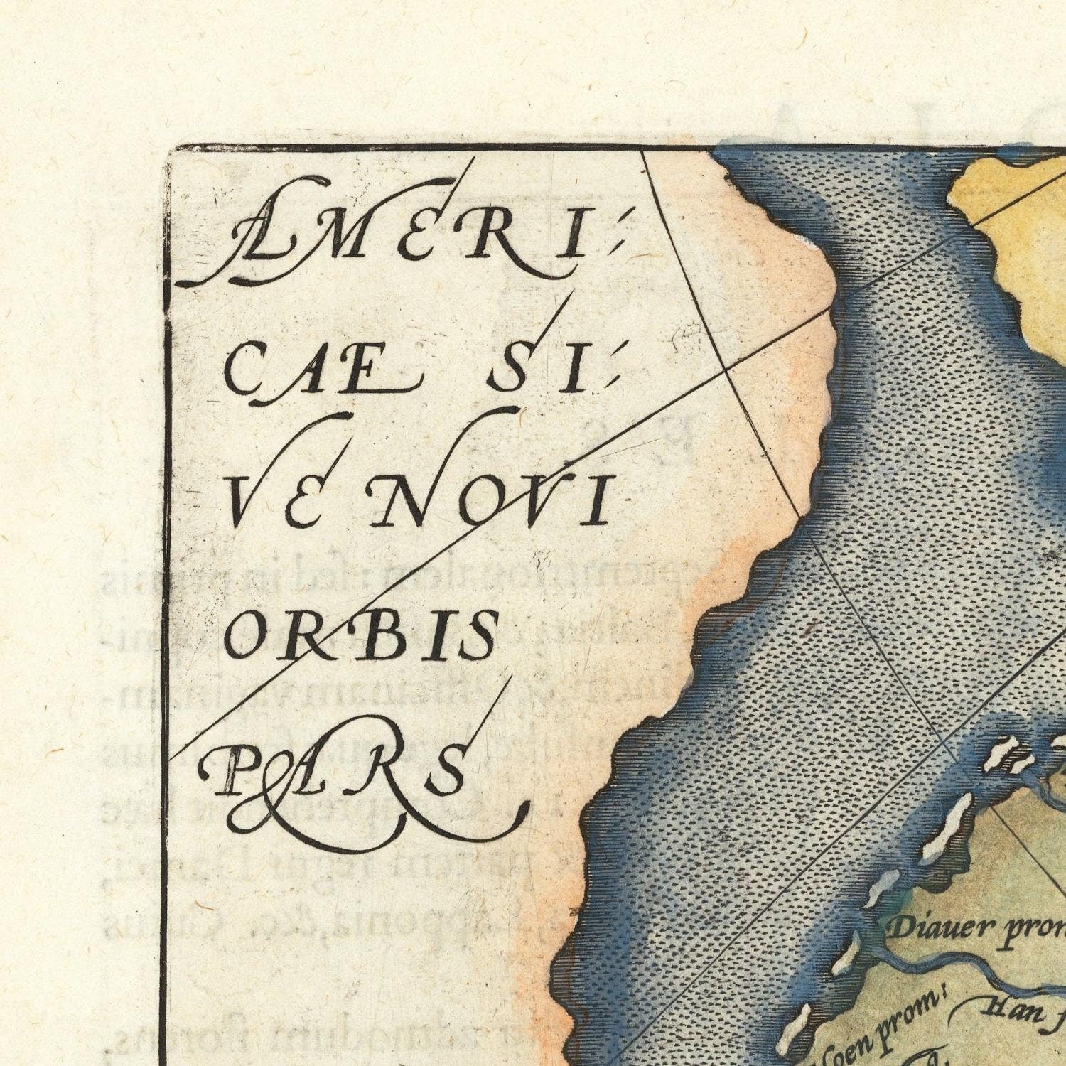 detail of the map from the top left corner