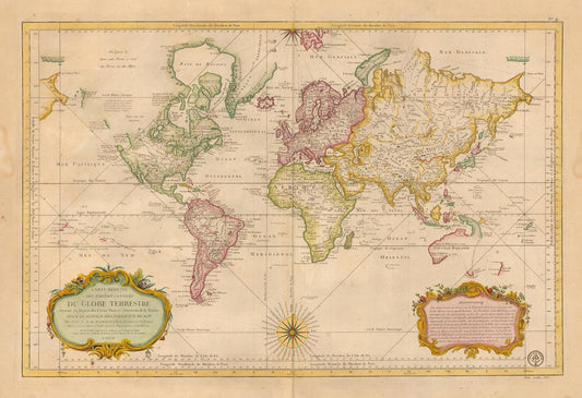 presentation of the map reproduction without a frame