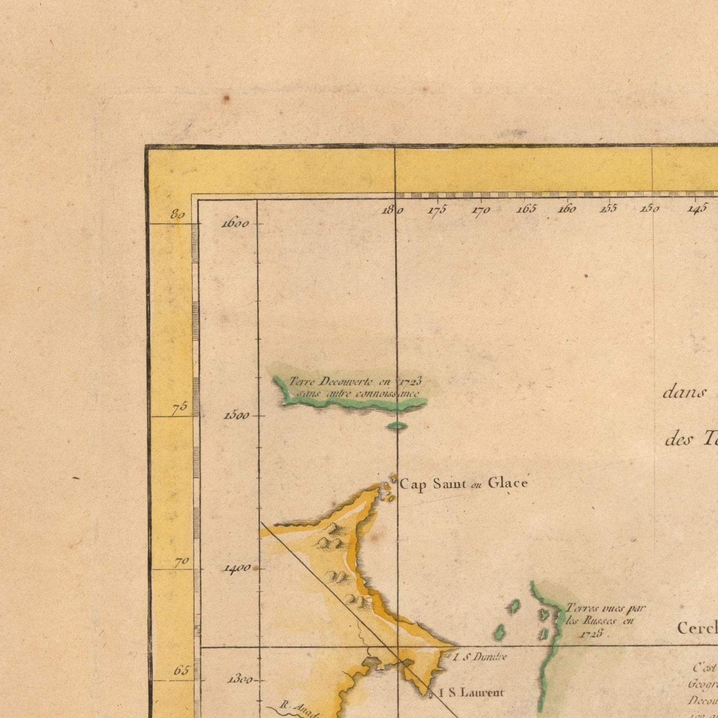 detail of the map from the top left corner