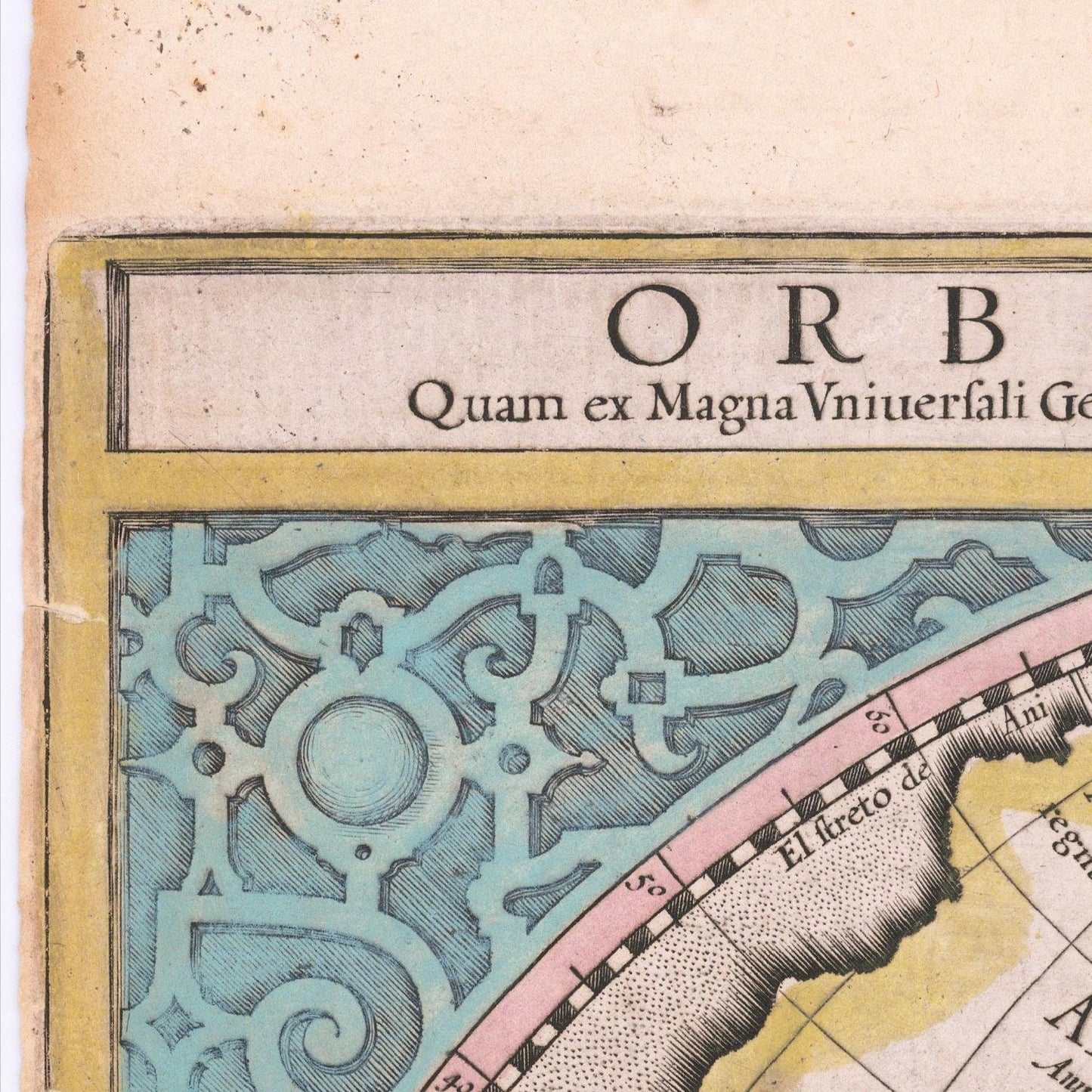 detail of the map from the top left corner