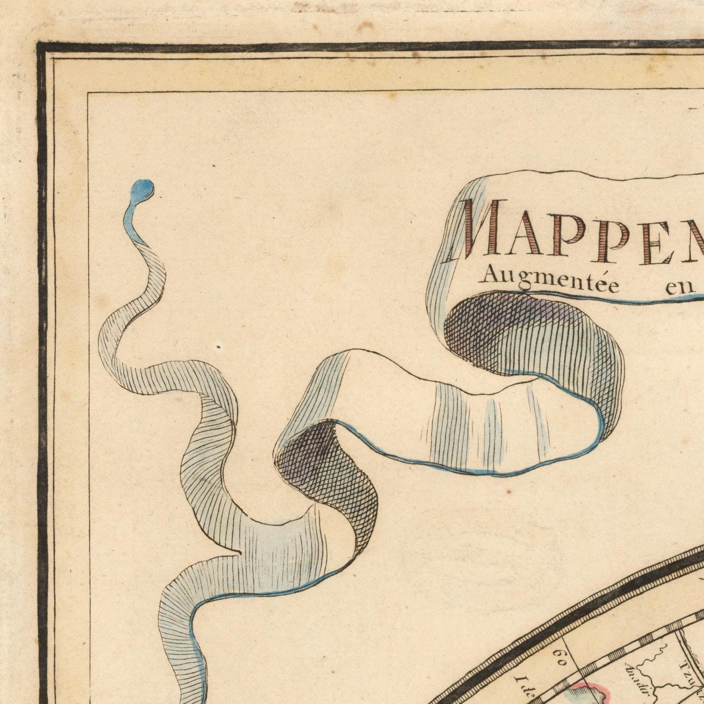 detail of the map from the top left corner