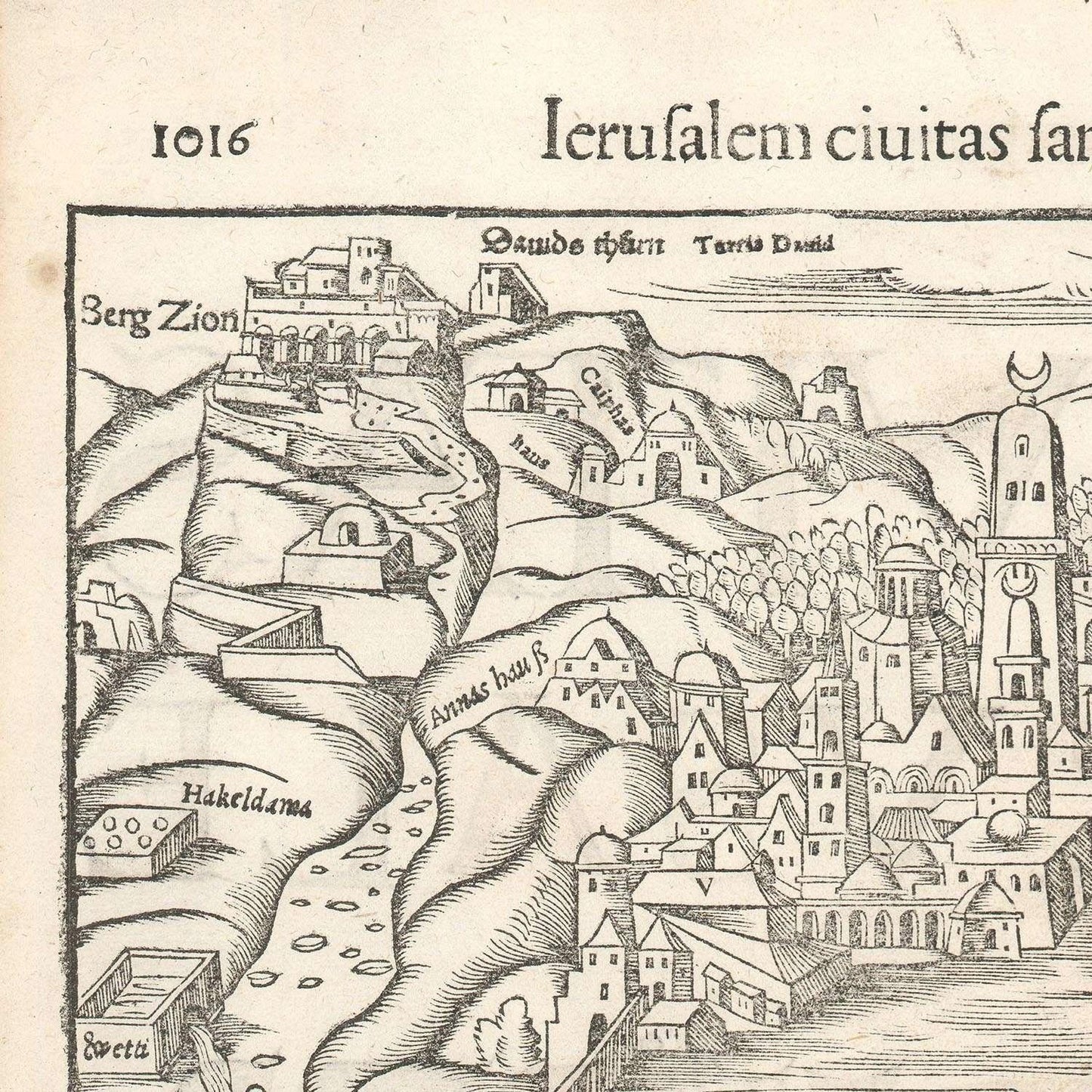 detail of the map from the top left corner