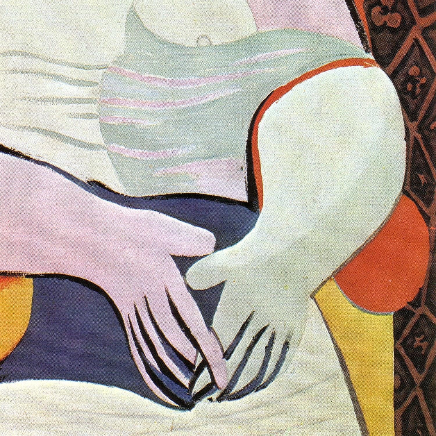 detail of the fine art reproduction from the centre left