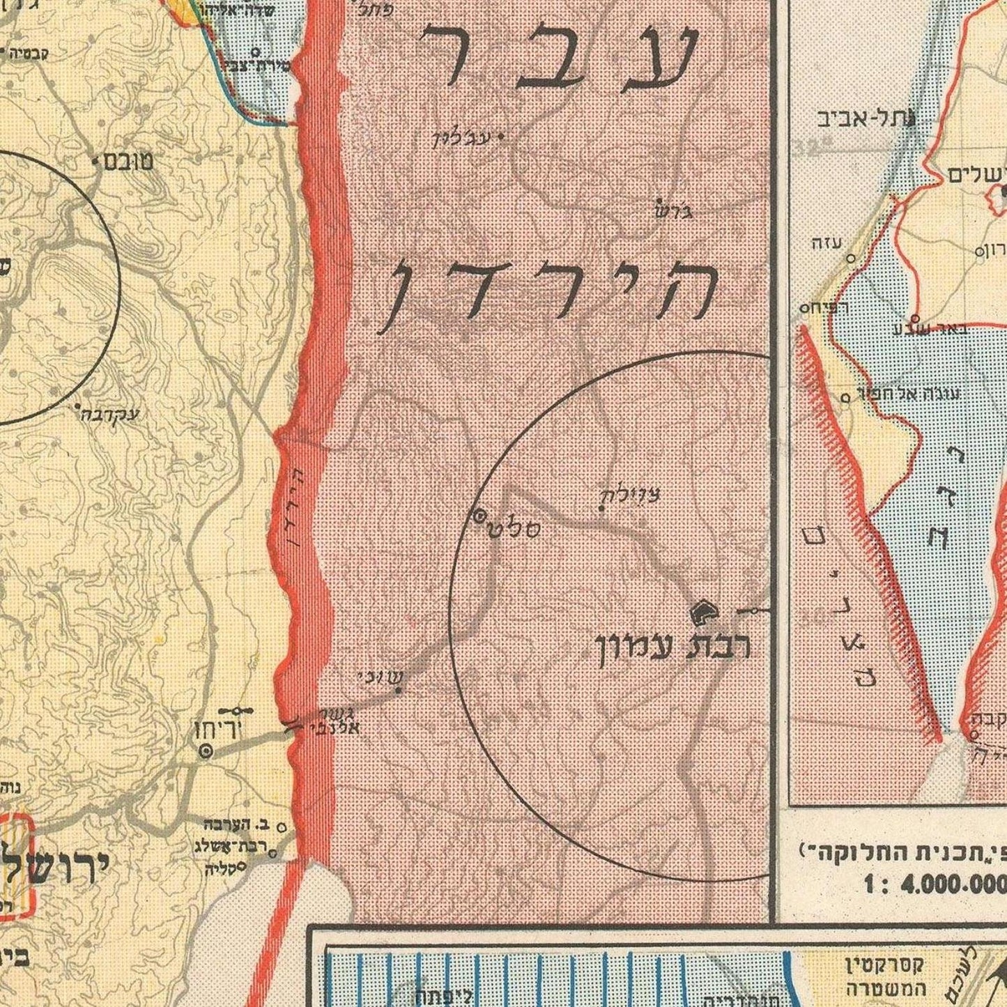 detail of the map from the centre left