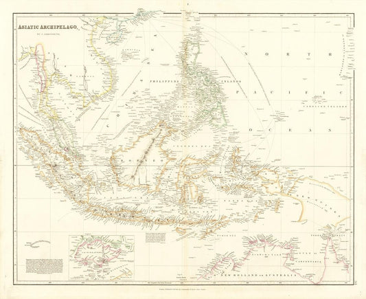 presentation of the map reproduction without a frame