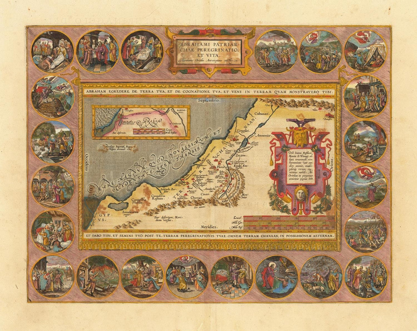 presentation of the map reproduction without a frame