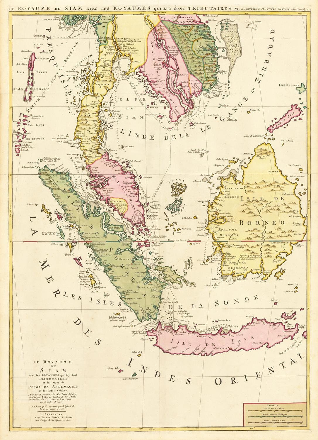 presentation of the map reproduction without a frame