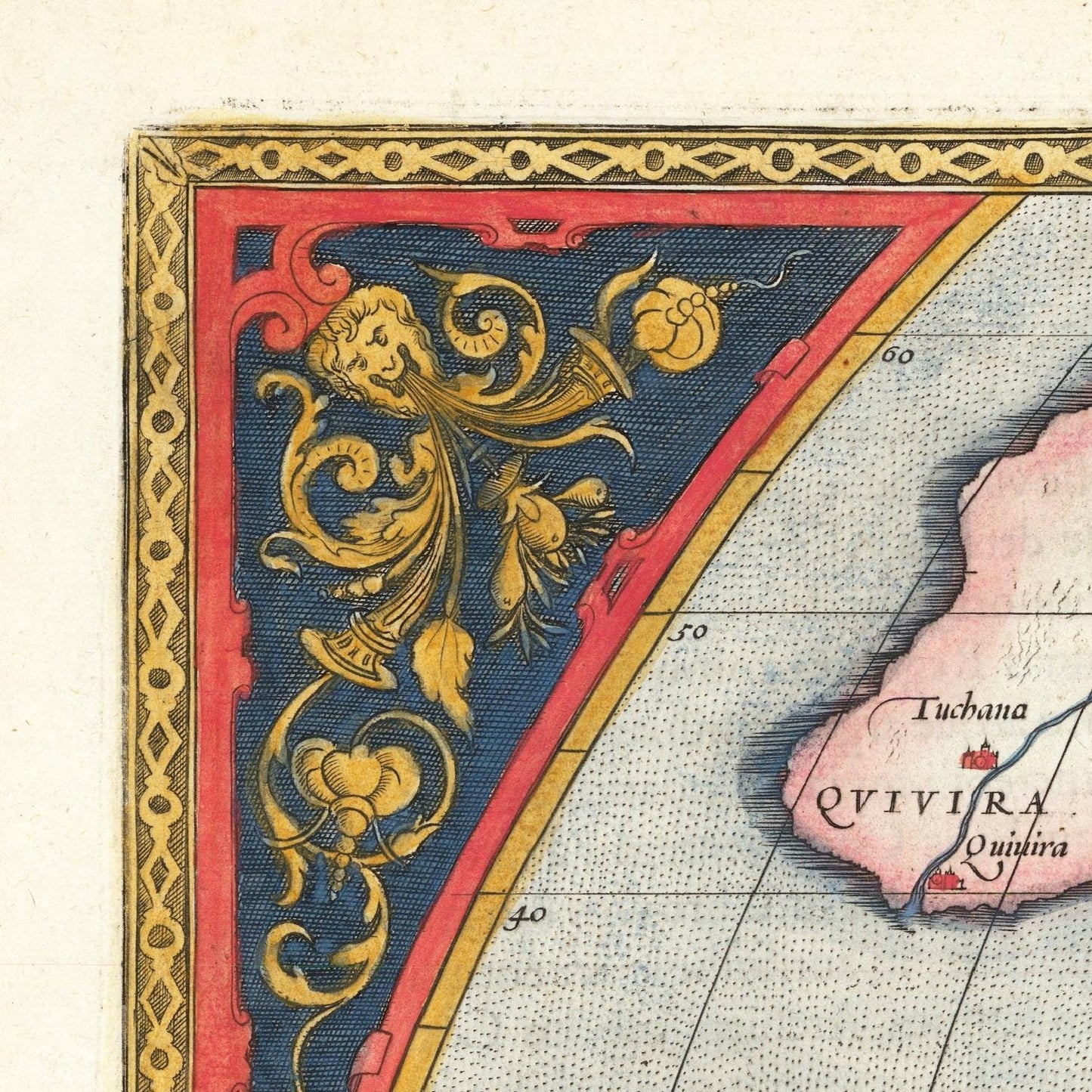 detail of the map from the top left corner