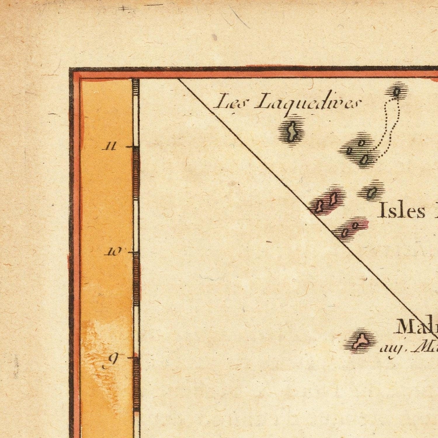 detail of the map from the top left corner