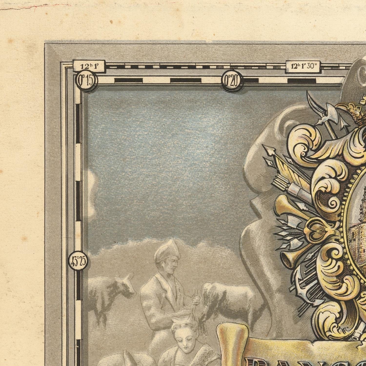 detail of the map from the top left corner