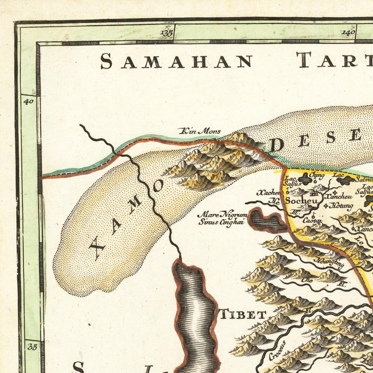 detail of the map from the top left corner