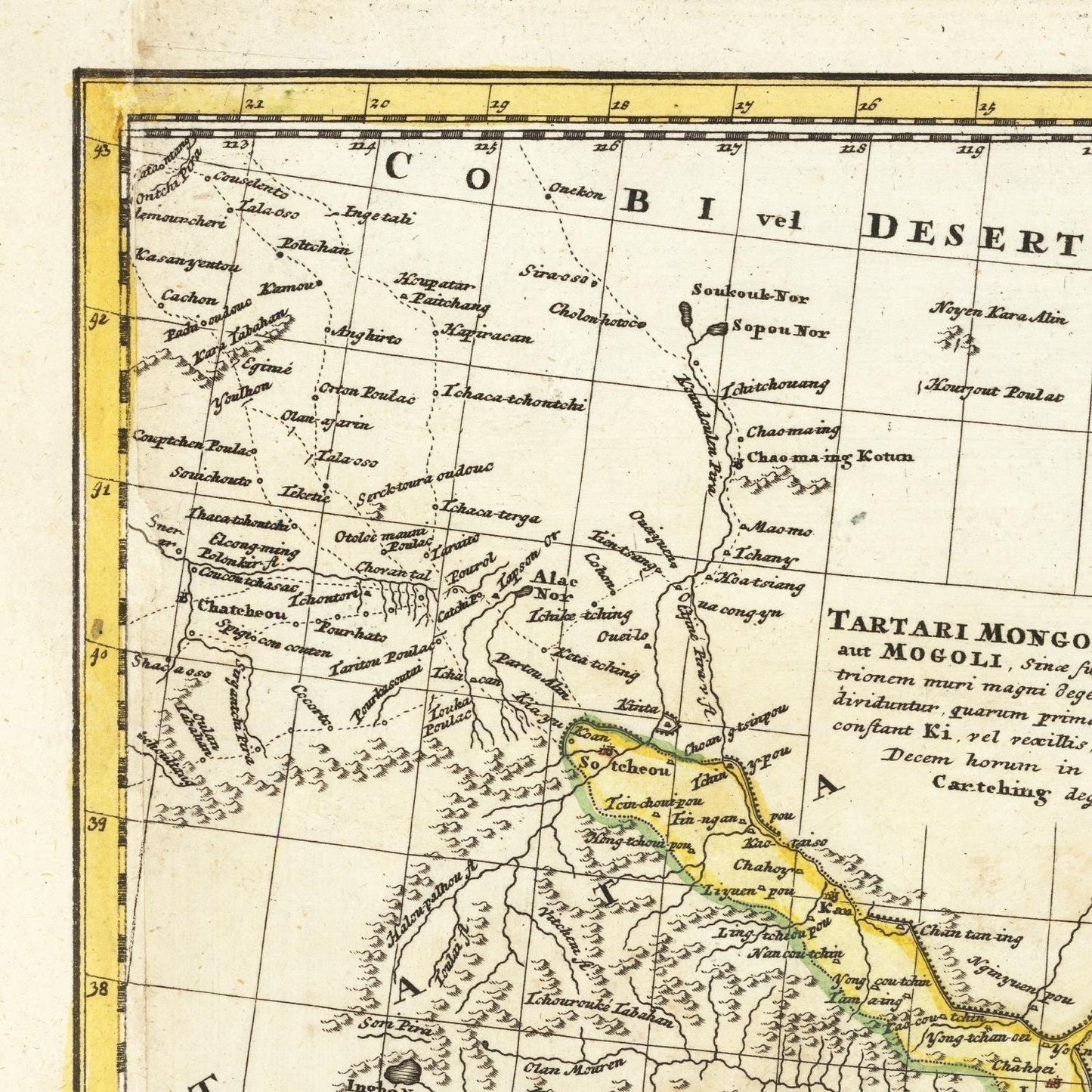 detail of the map from the top left corner