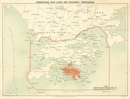 presentation of the map reproduction without a frame