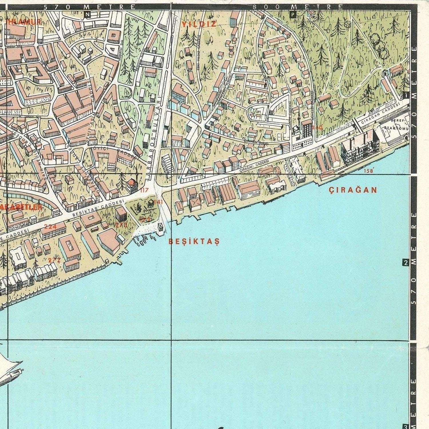 detail of the map from the top right corner