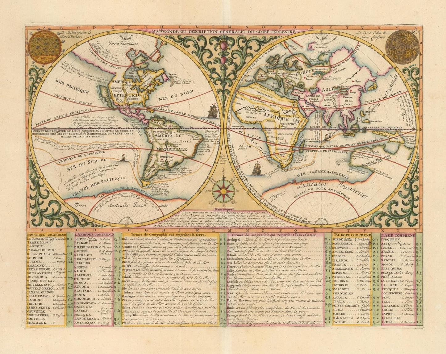 presentation of the map reproduction without a frame