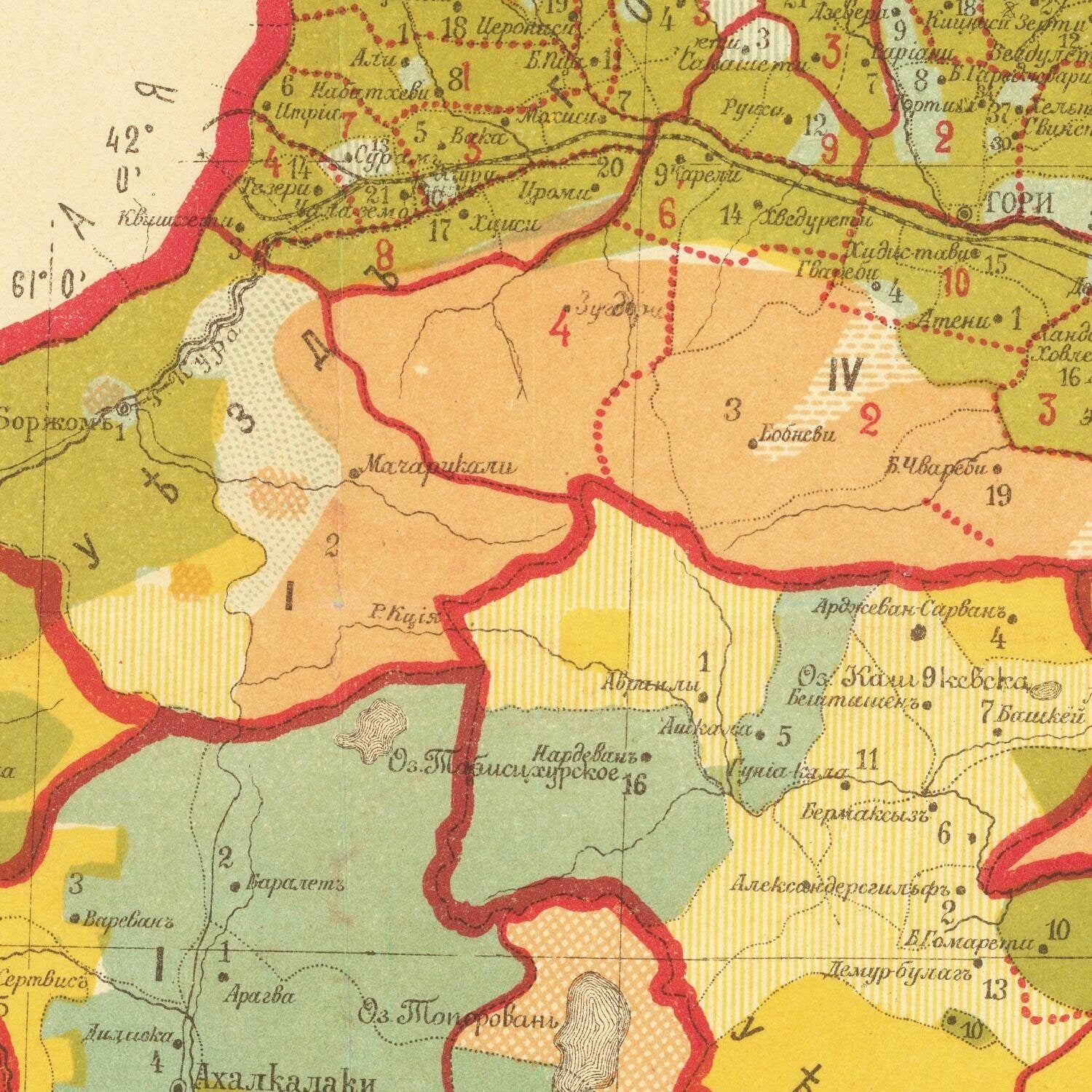 detail of the map from the centre left