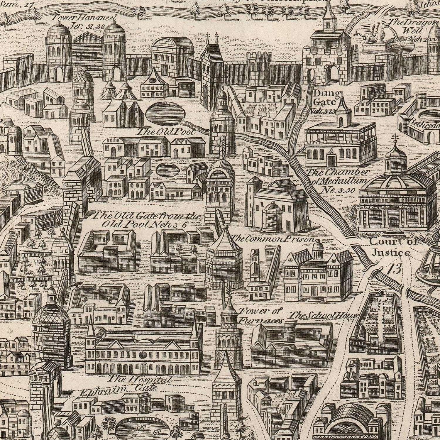 detail of the map from the centre left