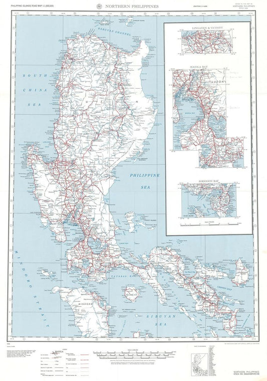 presentation of the map reproduction without a frame