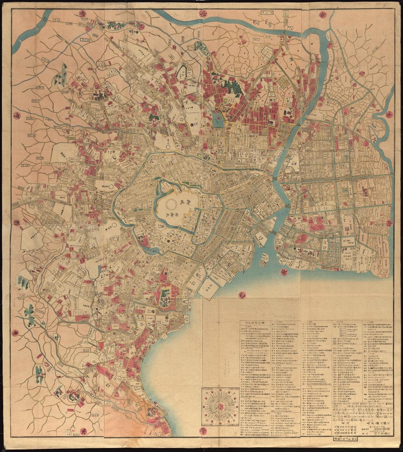 presentation of the map reproduction without a frame