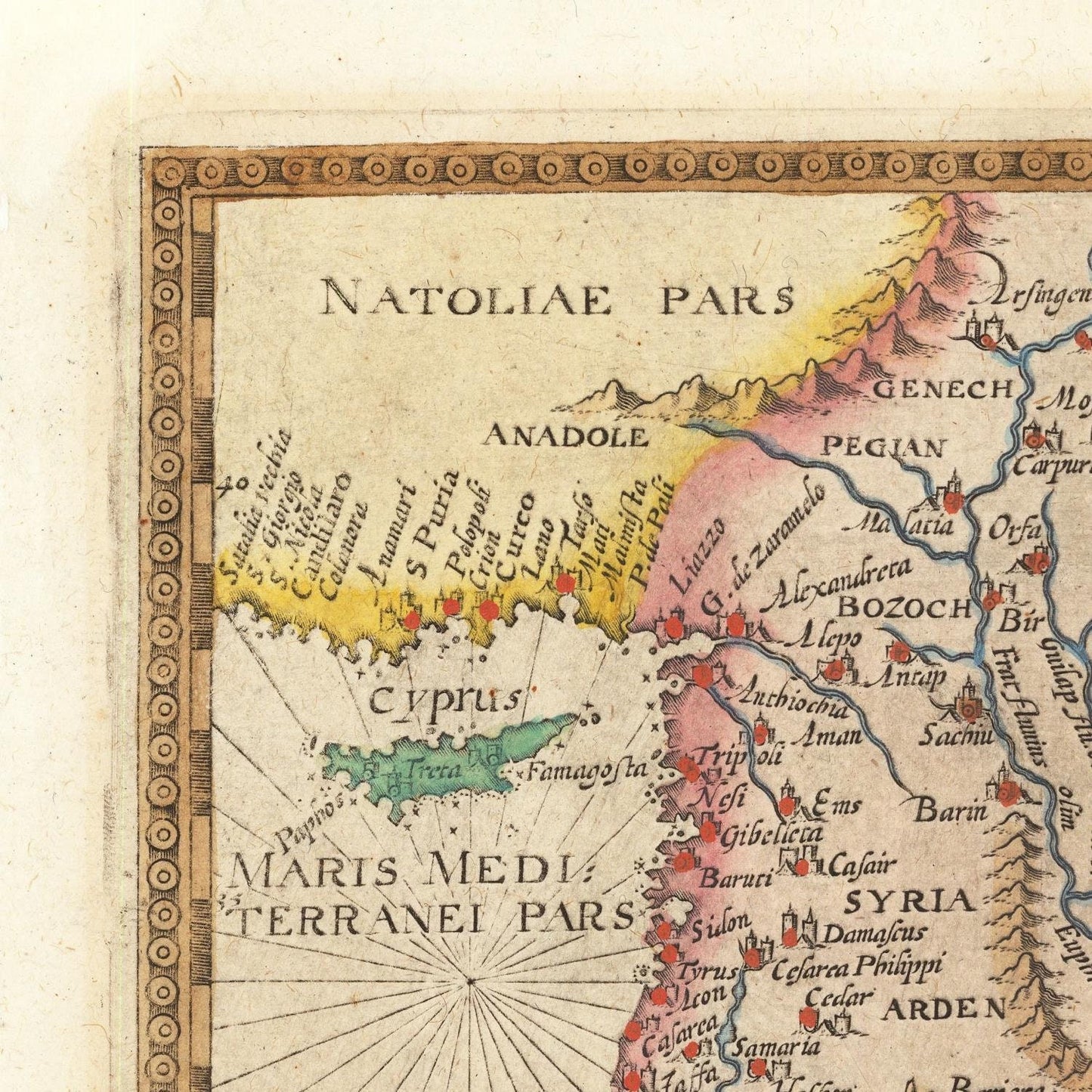 detail of the map from the top left corner