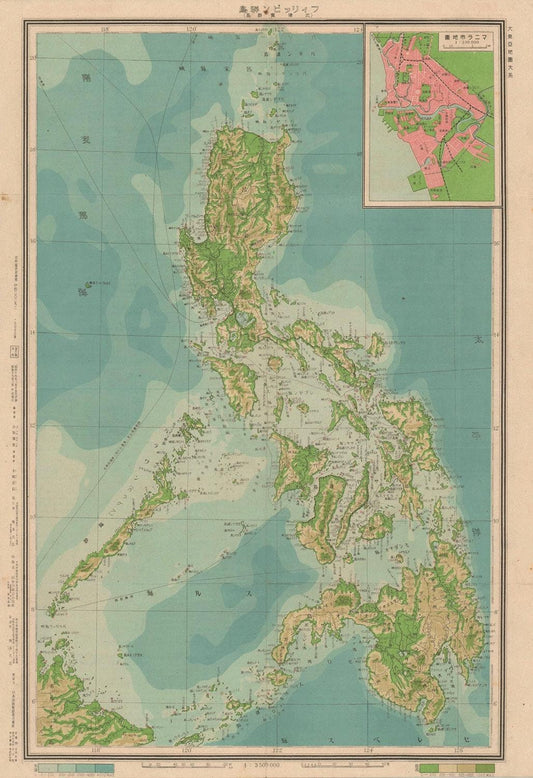 presentation of the map reproduction without a frame