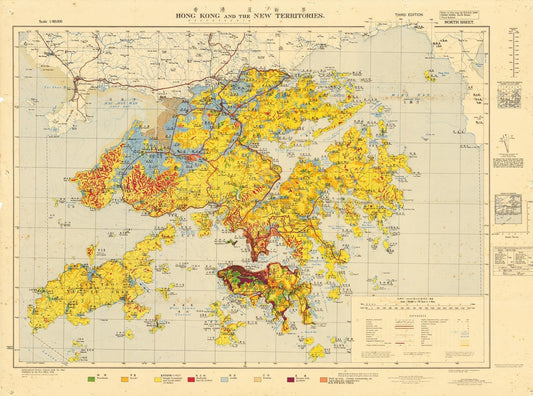 presentation of the map reproduction without a frame