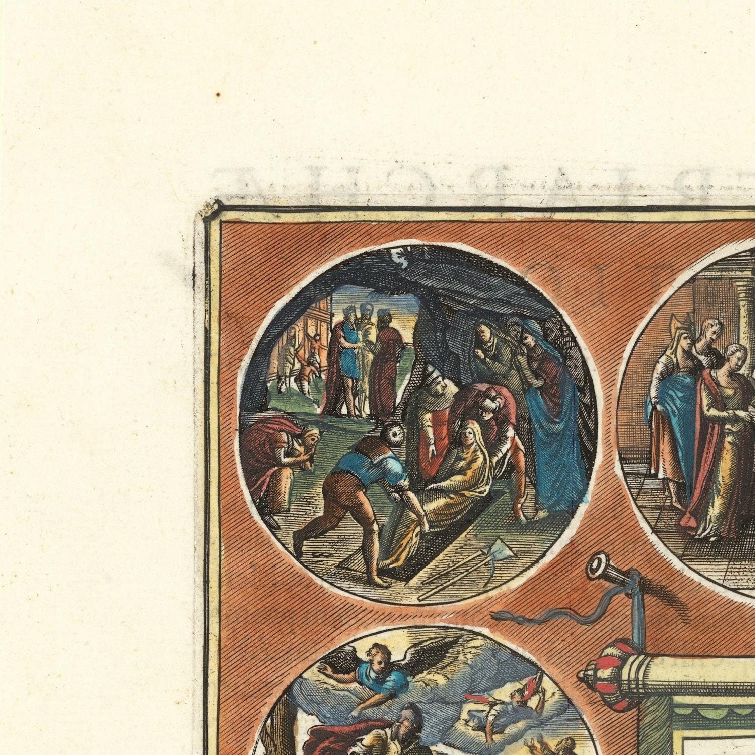 detail of the map from the top left corner