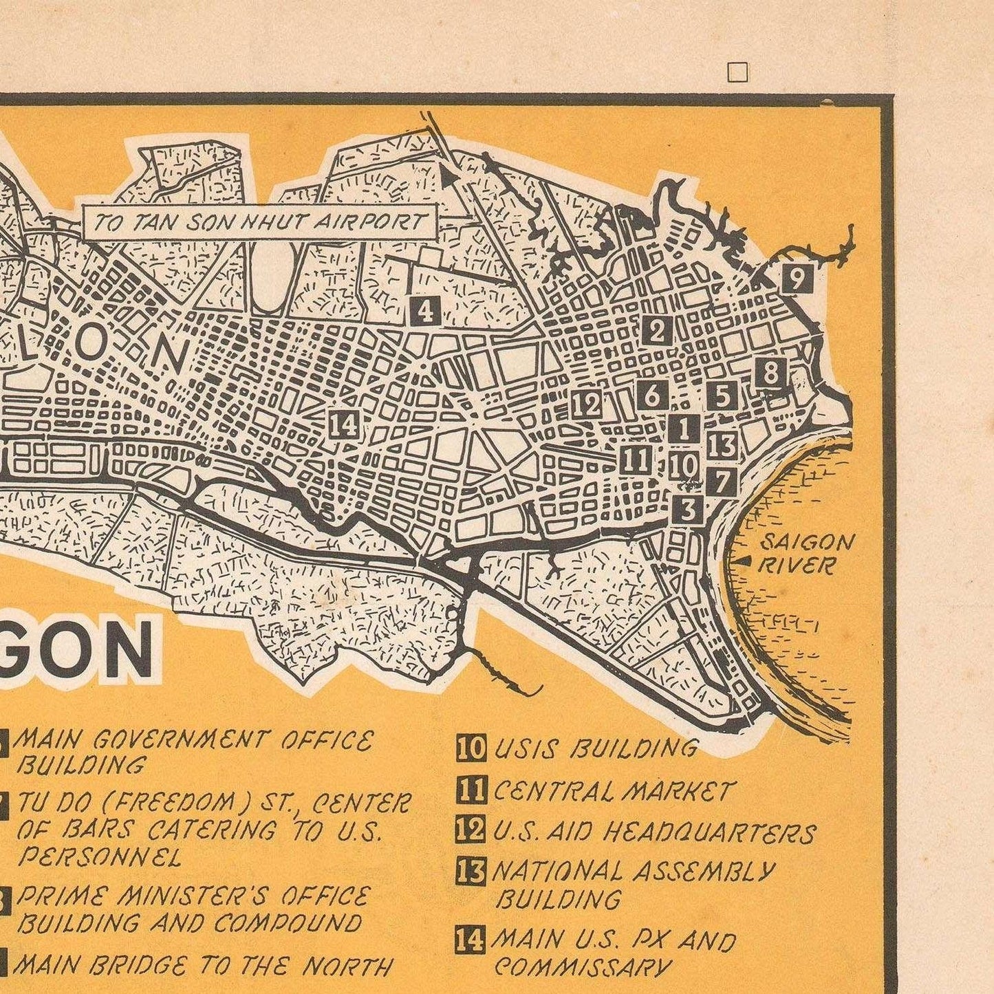 detail of the map from the top right corner