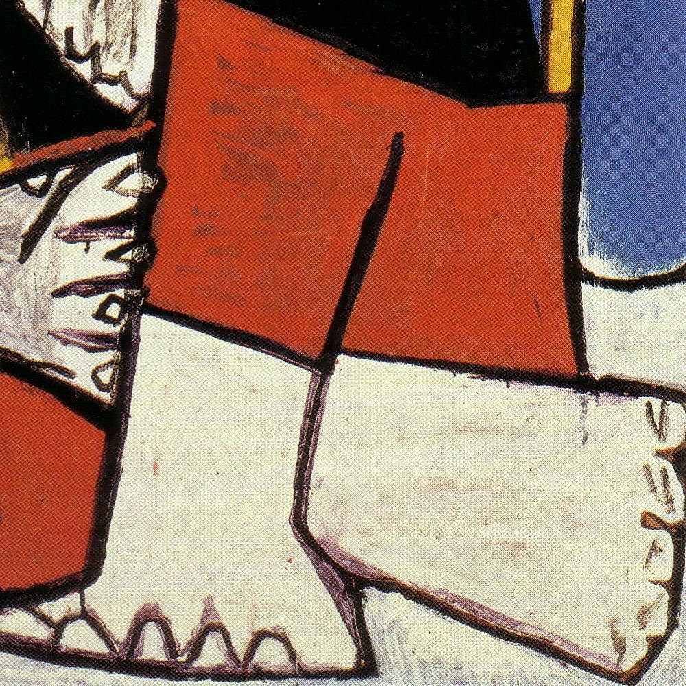 detail of the fine art reproduction from the bottom right corner