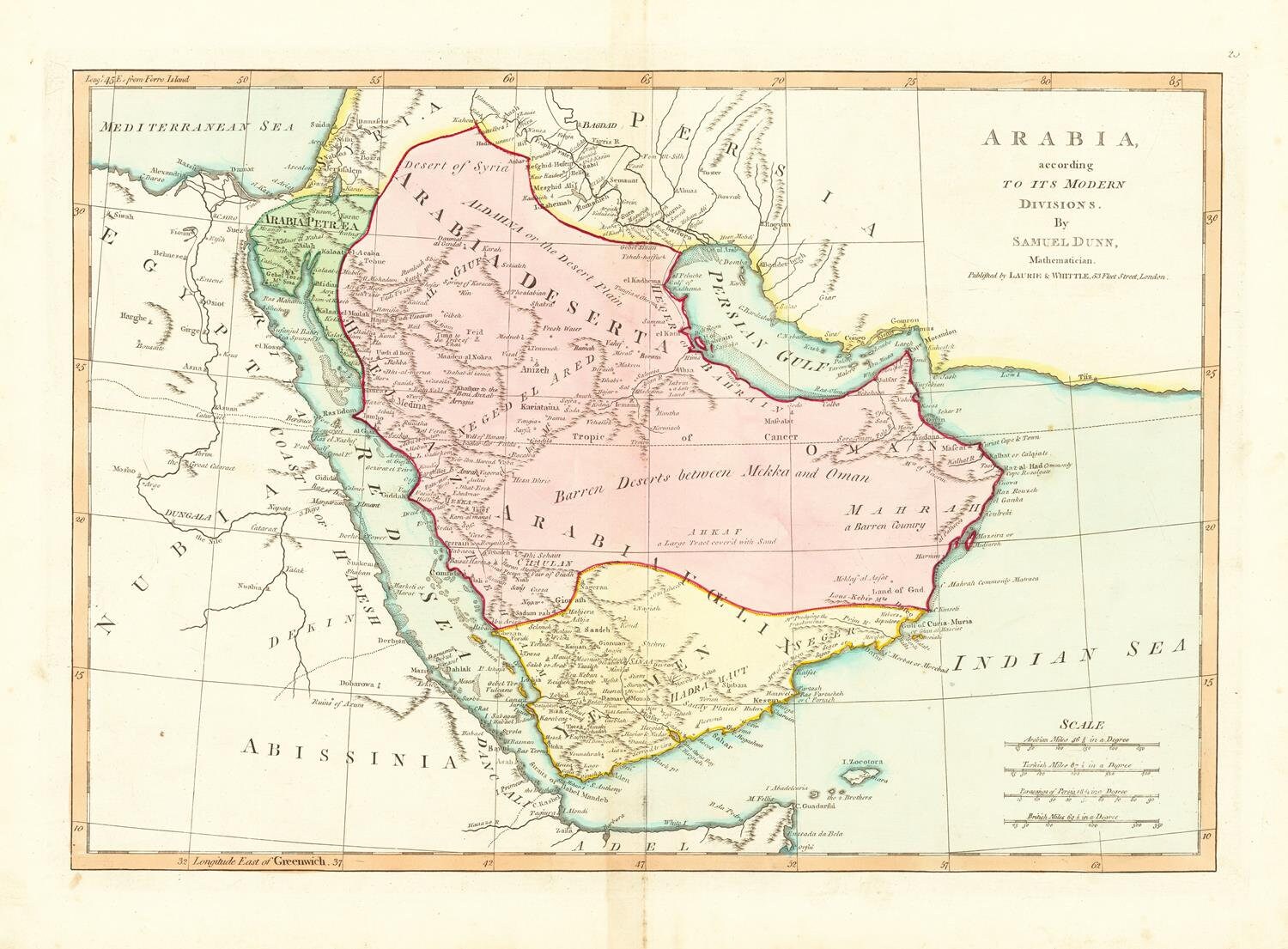 presentation of the map reproduction without a frame