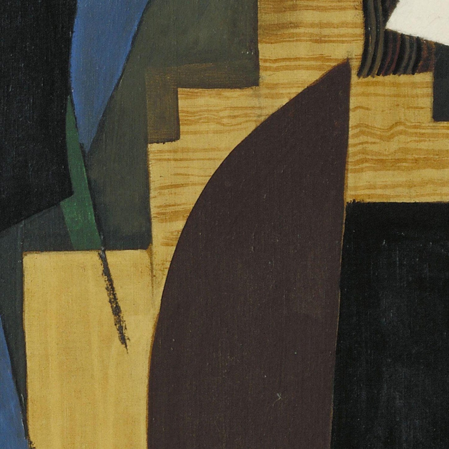 detail of the fine art reproduction from the centre left