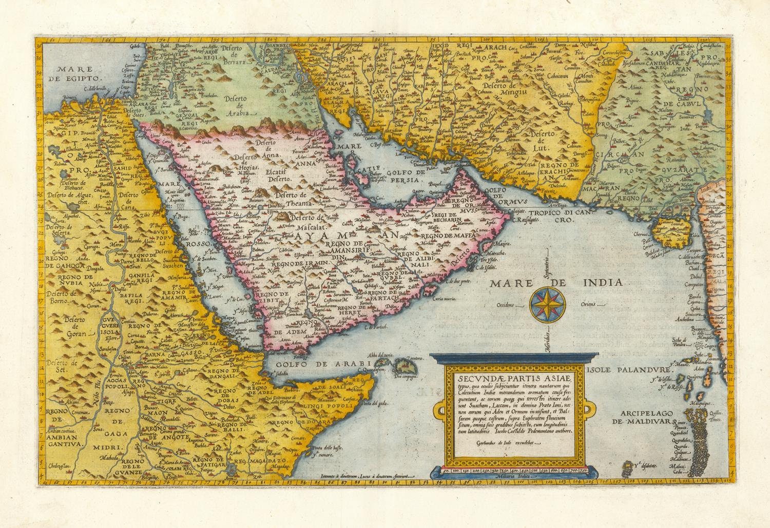 presentation of the map reproduction without a frame