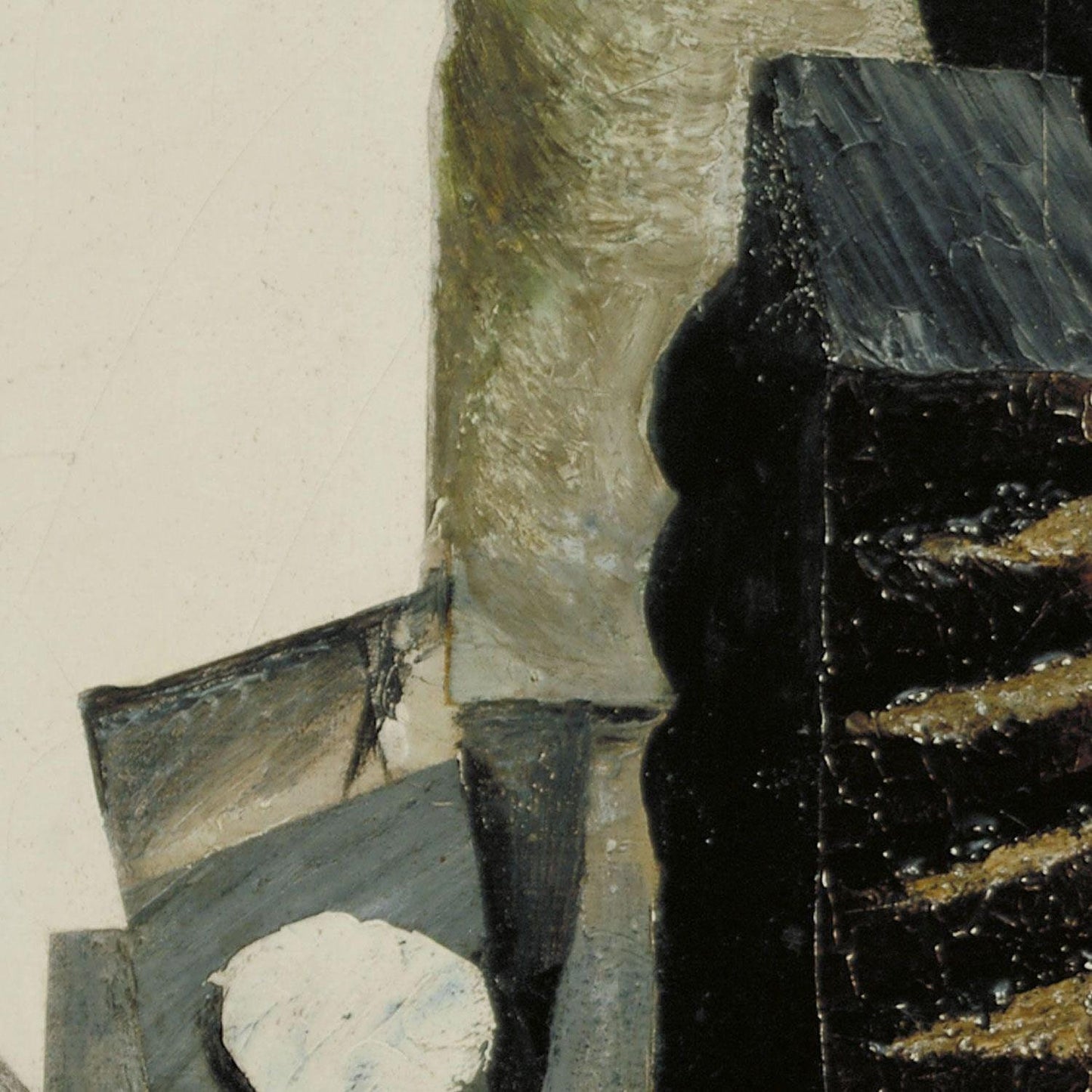 detail of the fine art reproduction from the centre left