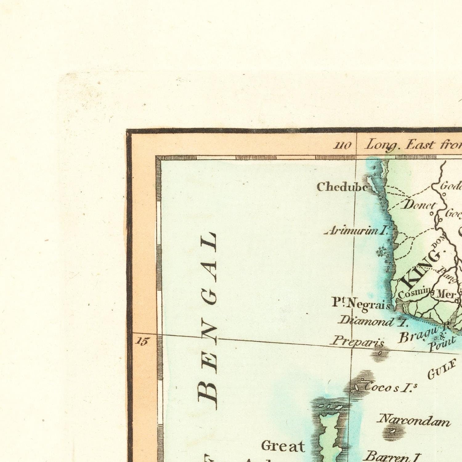 detail of the map from the top left corner