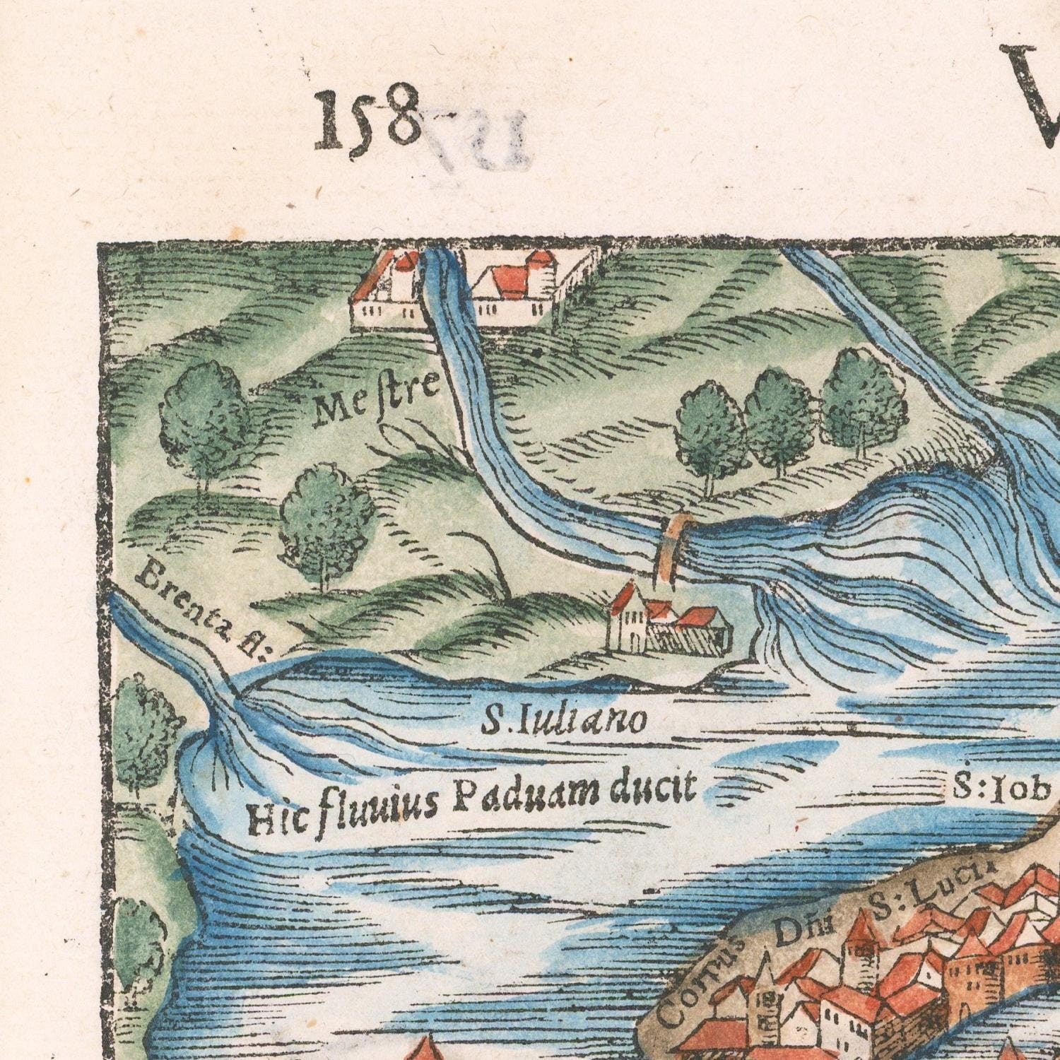 detail of the map from the top left corner