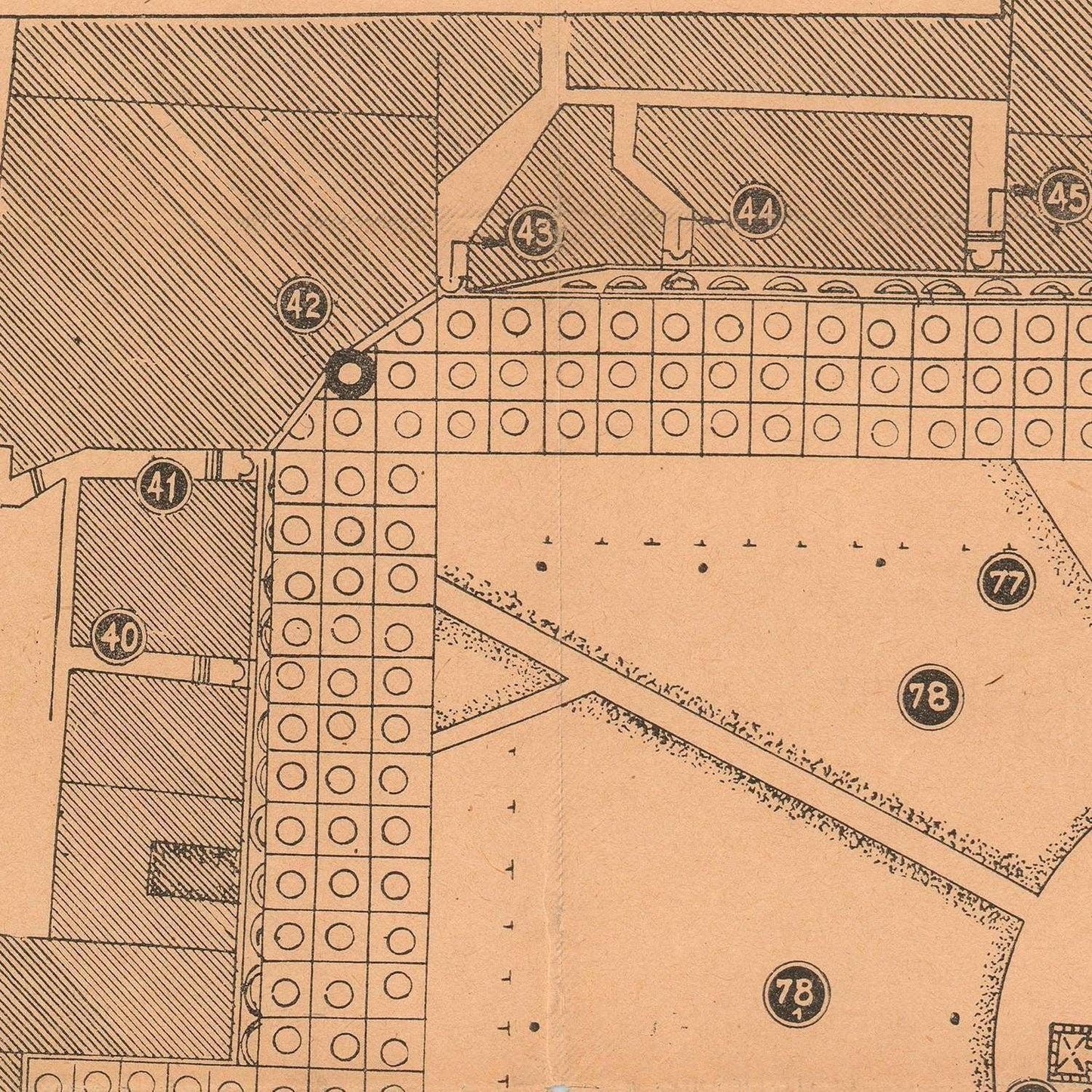 detail of the map from the centre left