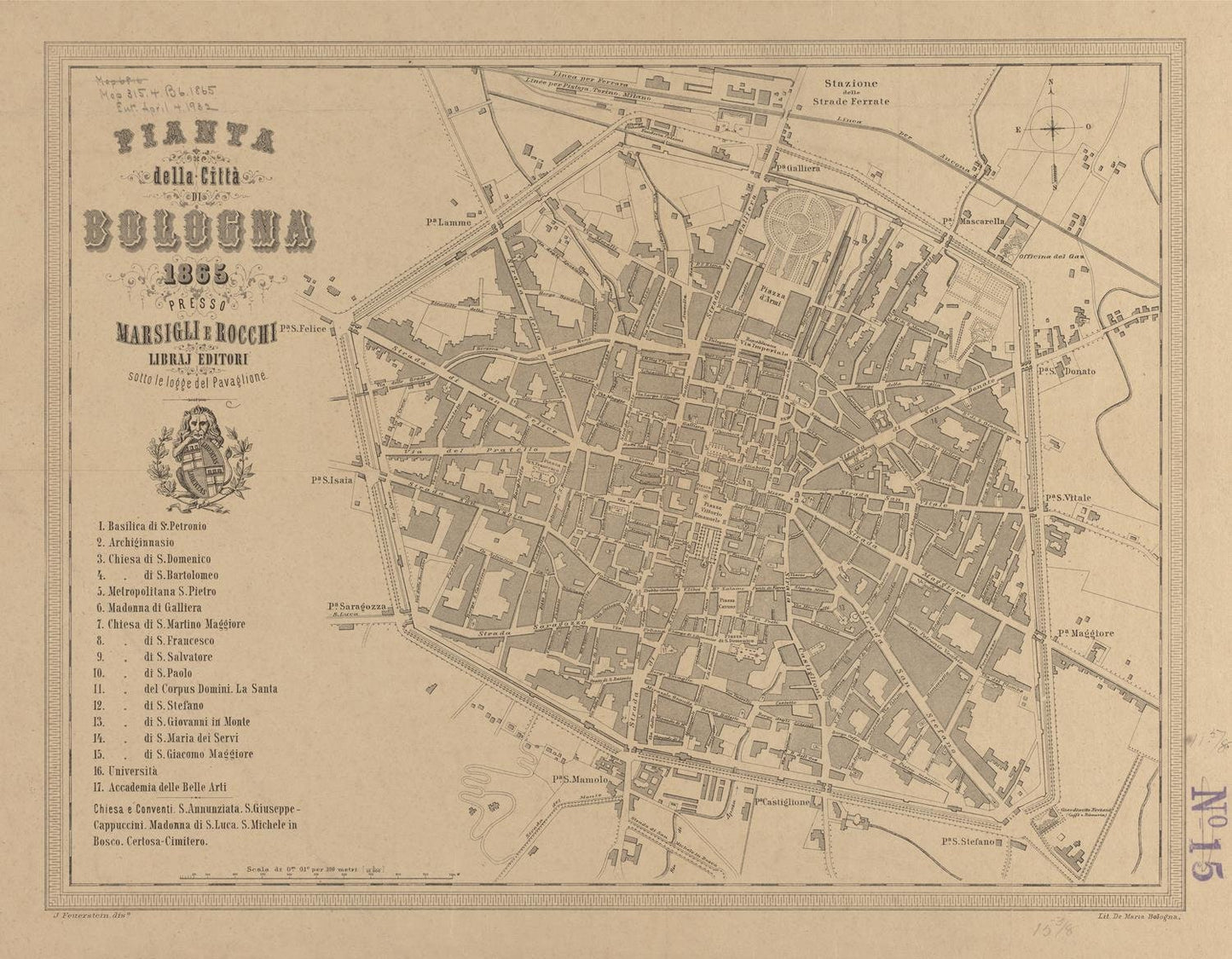 presentation of the map reproduction without a frame